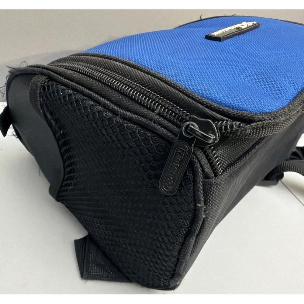 Nintendo Official DS Blue Soft Carrying Case Mini Backpack For System & Games